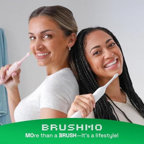 Brushmo Plaque Control Replacement Toothbrush Heads, Compatible with Philips Sonicare Click-on Electric Toothbrush Handles, 8 Standard Replacement Heads, Soft Dupont Bristles, BM928, White 8