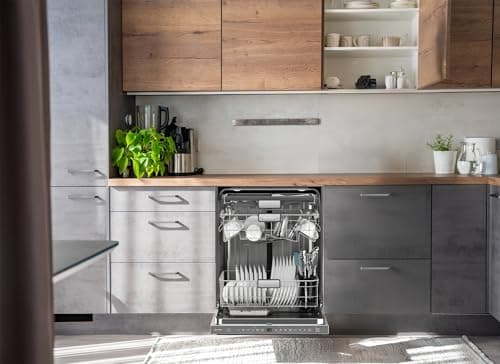 SHARP SDW6767HS Smart Dishwasher Works with Alexa. Includes LED Interior lights, Stainless Steel interior, Heated Dry with Fan Assist, Wash Zone cleans half load on either rack, Adjustable Third Rack 16