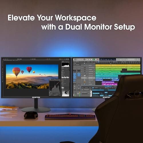 Sceptre E275W-19203R 27 inch1080P LED Monitor 99% sRGB 2X HDMI VGA Build-In Speakers, Machine Black (E275W-19203R series) 6