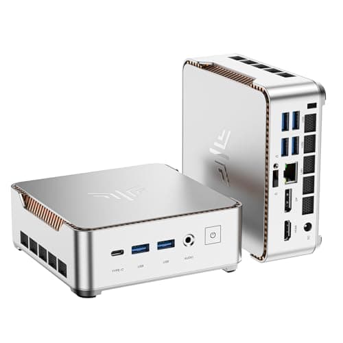 KAMRUI Pinova P2 Mini PC 16GB RAM 512GB SSD, AMD Ryzen 4300U(Beats 10110U/3500U/N150/N95,Up to 3.7 GHz)Mini Computers,Triple 4K Display/HDMI+DP+Type-C/WiFi/BT for Home/Business Mini Desktop Computers