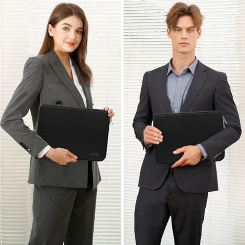 MOSISO Laptop Case 13.3 inch, 13-13.3 inch Laptop Sleeve Bag Compatible with MacBook Air/Pro 13/Pro 14 M5 M4 M3 M2 M1, HP Dell ASUS Lenovo, Neoprene Computer Sleeve Bag with Small Case, Black 5