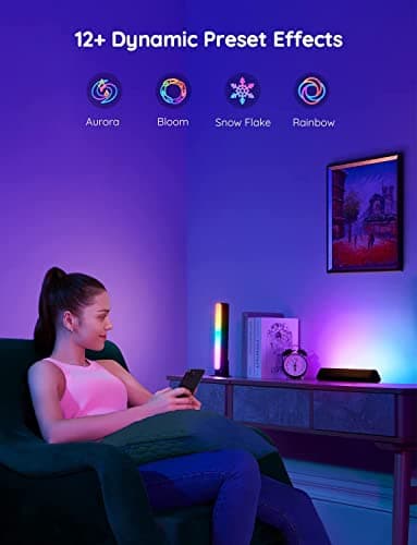Govee Smart LED Light Bars, Work with Alexa and Google Assistant, RGBICWW WiFi TV Backlights with Scene and Music Modes for Gaming, Pictures, PC, Room Decoration 7