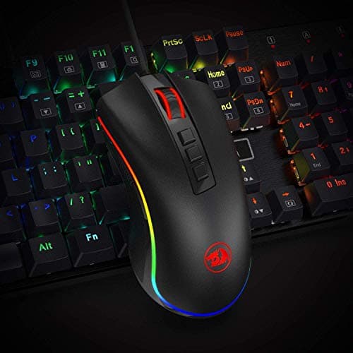 Redragon M711 Cobra Gaming Mouse with 16.8 Million RGB Color Backlit, 10,000 DPI Adjustable, Comfortable Grip, 7 Programmable Buttons 5