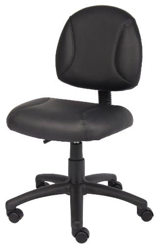 Boss Office Products Posture Task Chair Without Arms in Black, Low-Back (B305) 5