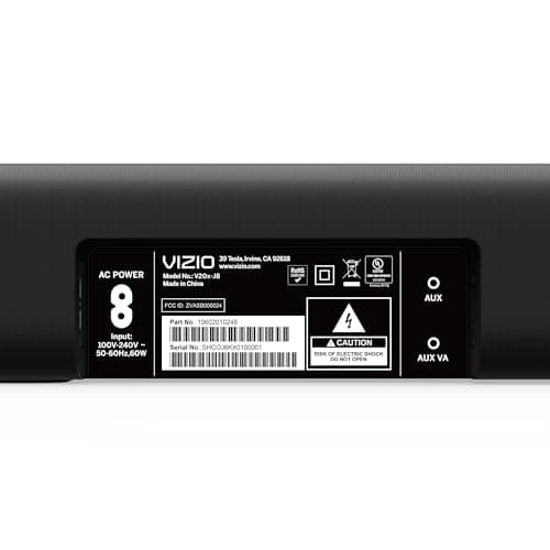 VIZIO V-Series 2.0 Compact Sound Bar with Dolby Audio, DTS:X, Bluetooth V20x-J8 6