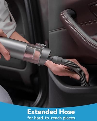 Brigii Mini Handheld Vacuum Cordless, 3 in 1-Car Vacuum & Air Duster & Hand Pump, 3 Kinds of Crevice Nozzles for Small Spaces, Crevices, Portable Rechargeable Cleaner-M1 5