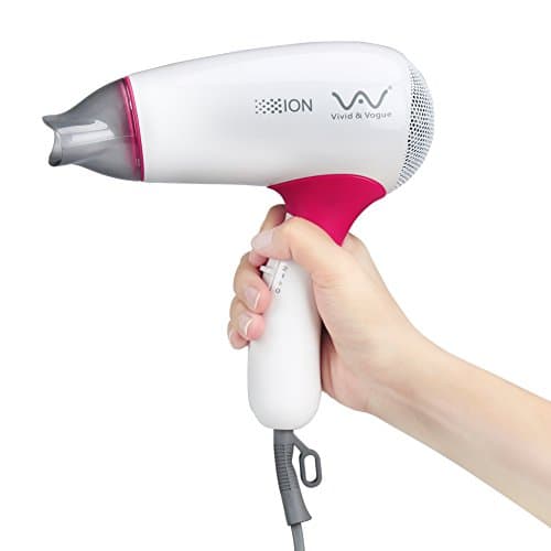 VAV 1200W Travel Hair Dryer Professional Ceramic Mini Blow Dryer for Kids with Cool Shot Button,Folding Handle 6