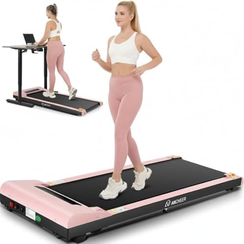ANCHEER Walking Pads, 2 in 1 Under Desk Treadmill 2.5HP Compact Running Machine with Remote Control, 300lbs Weight Capacity for Home/Gym/Office,Ultra-Quiet, Installation-Free