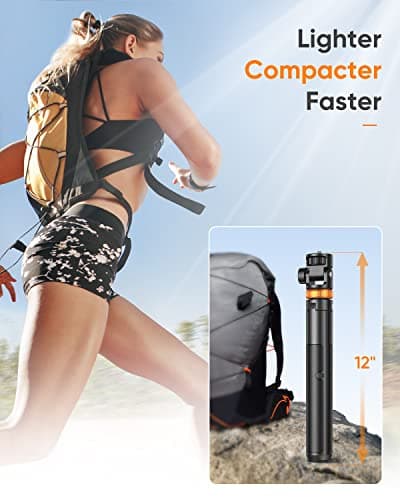 EUCOS 62" Phone Tripod, Tripod for iPhone & Selfie Stick with Remote, Extendable Cell Phone Stand & Ultimate Phone Holder, Solidest Phone Stand Compatible with iPhone/Android 5