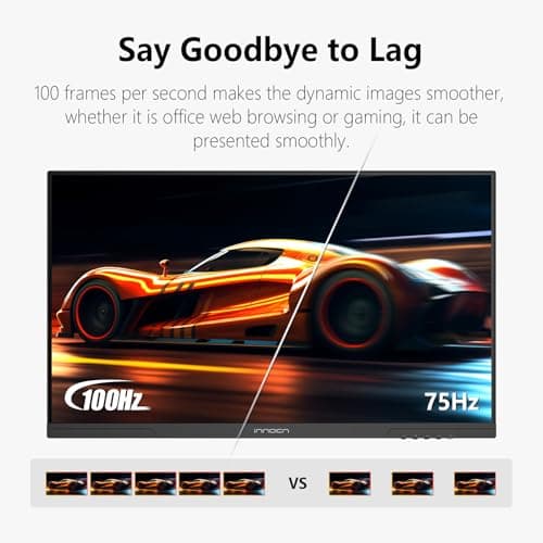 INNOCN 27" 2K 1440P QHD Monitor 100Hz IPS PC Computer Monitor for Mac Laptop, 65W USB C, HDMI, DP, Built-in Speaker, Eyes Care, Height/Pivot Adjustable, VESA Mountable - Black, 27D1Q 5