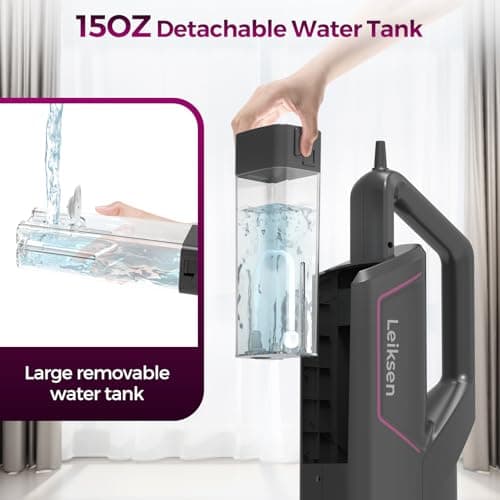 14 in 1 Steam Mop with Detachable Handheld Steam Cleaner, Multi Accessories, 440ml and 3-Level Steamer for Cleaning Floor, Tile, Carpet, BBQ Grill, and Grout 5