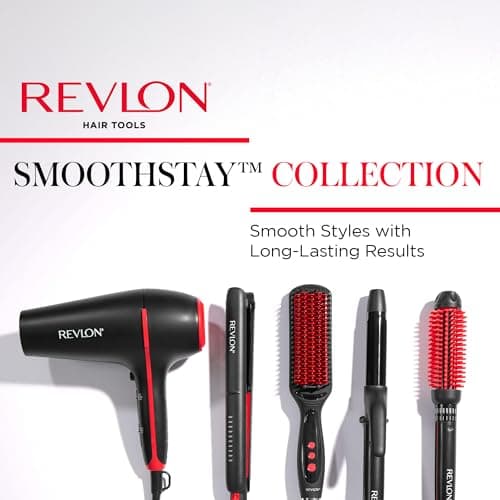 REVLON SmoothStay Coconut Oil Infused Hair Dryer with Diffuser & Concentrator - Ionic Ceramic Blow Dryer for Frizz Control, Shine, Smoothness & Volume, 1875W Lightweight Salon-Quality 7