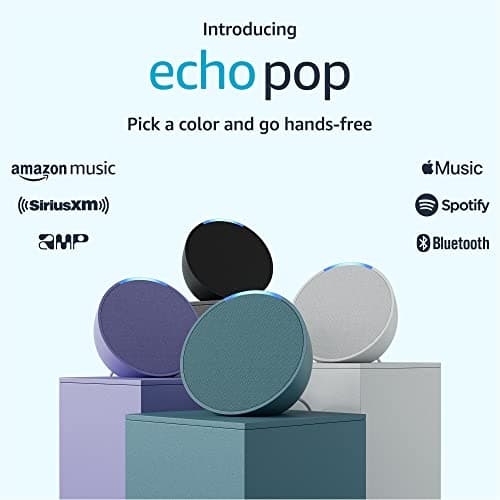 Amazon Echo Pop (newest model), Our smallest speaker, Designed for Alexa+, Fits in any room, Midnight Teal 9