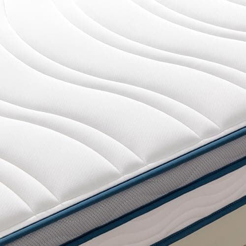 Zinus 6 Inch Spring Sensation Hybrid Mattress [New Version], Medium Firm Feel, Fiberglass Free, Youth and Guest Bedroom, Mattress in A Box, Twin 10