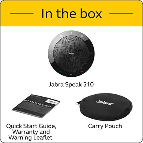 Jabra Speak 510 UC Wireless Bluetooth Speakerphone – Outstanding Sound Quality, Portable Conference Speaker for Holding Meetings Anywhere - Certified for Zoom & Google Meet 5