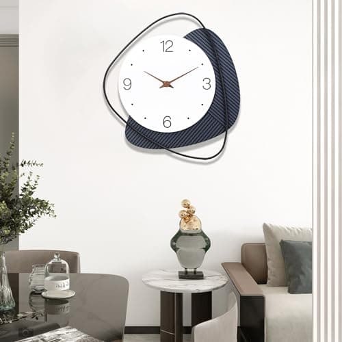Dankeit Wall Clock,Silent Non-Ticking Quality Quartz Battery Operated, Large Wall Clock for Living Room,Kitchen,Home,Bathroom,Bedroom Wall Decor,14.5x16inch 7