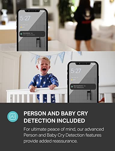 Kasa 1080p Indoor Pan/Tilt Wired Security Camera - Works as a Baby & Pet Monitor, Motion Detection & Tracking, 2-Way Audio, Night Vision, Subscription-Free Local Storage or Optional Cloud, EC71 6