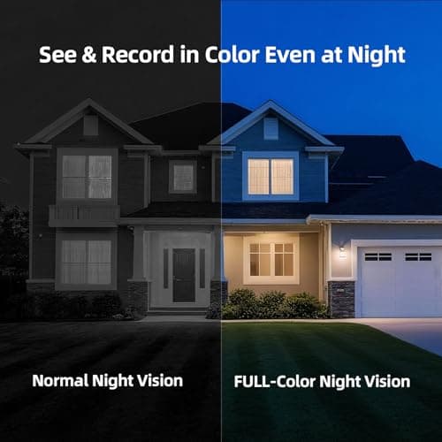 CINMOORE 2.5K Wireless Home Security Cameras Outdoor WiFi, Non-Subscription AI Person Detection, 4MP Color Night Vision, Full Duplex 2-Way Audio, IP66 Waterproof Battery Powered, U.S. AWS Cloud 5