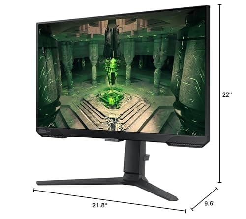 SAMSUNG 25" Odyssey G4 Series FHD Gaming Monitor, IPS, 240Hz, 1ms, G-Sync Compatible, AMD FreeSync Premium, HDR10, Ultrawide Game View, DisplayPort, HDMI, Fully Adjustable Stand, LS25BG402ENXGO 17