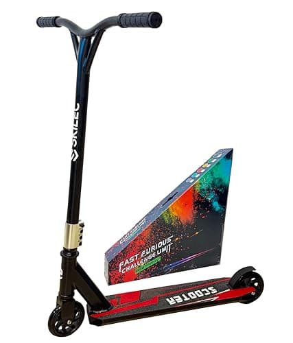 SKILEC Pro Scooter Genius 4.0 - Pro Scooters for Teens, Adults and Kids - Cool Trick Scooters for Stunts, Freestyle Stunt Scooter, BMX Scooter, 220LBS