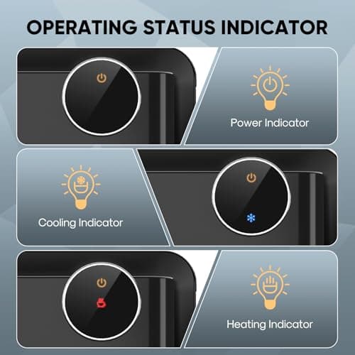 PUREPLUS Top Loading Water Cooler Dispenser, Countertop Water Cooler for 3 or 5 Gallon Bottles, Hot & Cold Water, 3 Temperature Settings, Child Safety Lock, Removable Drip Tray for Home, Office 7