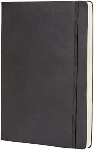 Amazon Basics Daily Planner and Journal, Weekly and Monthly, Productivity, Goal Setting, Organize Tasks, Soft Cover, 8.5" x 11", Black