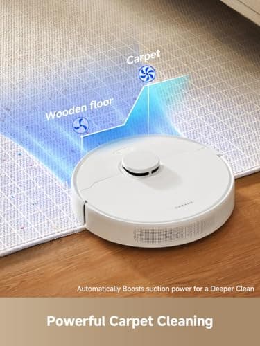 DREAME C20 Plus Robot Vacuum, 90 Days Self-Emptying Robot Vacuum and Mop Combo, 6000Pa Suction Robotic Vacuum, LiDAR Navigation, APP/Voice Control, Robot Vacuum Cleaner for Pet Hair/Carpet/Hard Floor 5