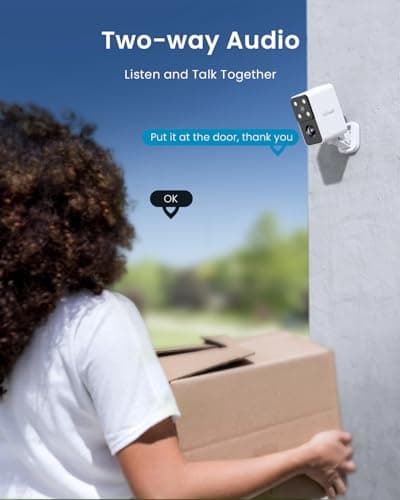 ieGeek Security Cameras Wireless Outdoor Pan Rotating 180° Home Security Cameras, 2.4G WiFi Camera Battery Powered with 2K Color Night Vision, Smart AI Detection, 2-Way Audio, Local/Cloud Storage,IP65 6