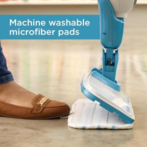 BLACK+DECKER 7in1 Steam Mop with SteamGlove Handheld Steamer (HSMC1361SGP) 7