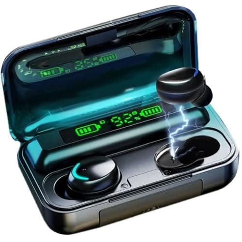BMHOLU Wireless Earbuds with Large Charging Case,IPX7 Waterproof, Hi-Fi Stereo Sound