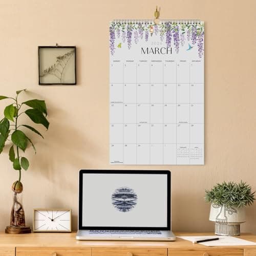 Jotsome Wall Calendar 2026-2027, Large Monthly Wall Calendar From January 2026 to June 2027 11x17 inch Wall Decoration for Home and Office, Easy Planning, Gift for the Holidays (Florals, 11" x 17") 6