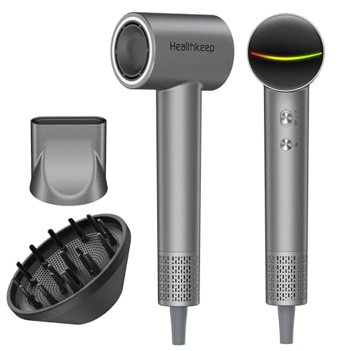 Ultimate Tech Turbo Hair Dryer – 1,500 W Brushless 110,000 RPM Motor • 20 m/s High‑Velocity Airflow • 200M Negative Ion Hydration • Whisper‑Quiet ≤78 dB • Includes Concentrator & Diffuser