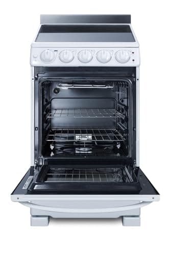 Summit 20” Electric Range with 4 cooking elements, 2.3 cu. Ft., ADA Compliant, White- REX2051WRT 5