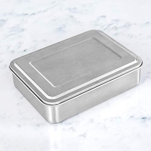 WeeSprout 18/8 Stainless Steel Bento Box (Compact Lunch Box) - 3 Compartment Metal Lunch Containers, for Kids & Adults, Bonus Dip Container, Fits in Lunch Bag & Backpack 4