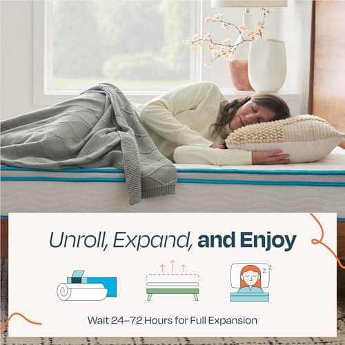 Linenspa 8 Inch Memory Foam and Spring Hybrid Mattress - Medium Firm Feel - Bed in a Box - Quality Comfort and Adaptive Support - Breathable - Cooling - Guest and Kids Bedroom - Full Size 6