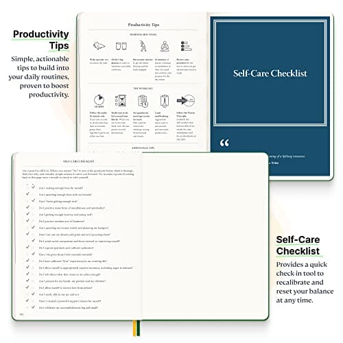 Roterunner Purpose Planner Notebook B5 7.5”x9.8” Undated Planner 2025 Daily Weekly and Monthly Productivity Goal Setting Tool for Work Home 9