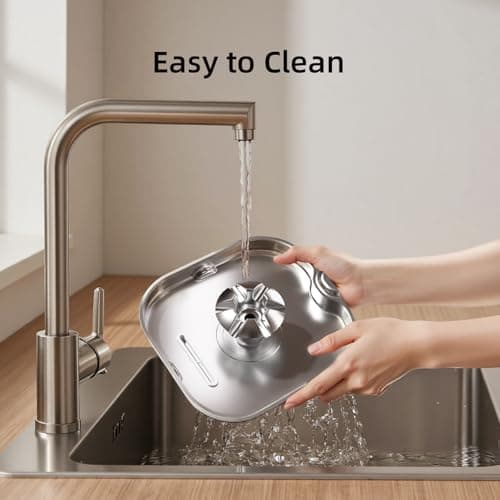 SARPAWS Cat Water Fountain Stainless Steel：74oz/2.2L Water Fountains for Cats Indoor, Cat Fountains for Drinking, Ultra-Quiet, Water Level Window, Pet Water Fountain - 2 Filters + 2 Sponges 5