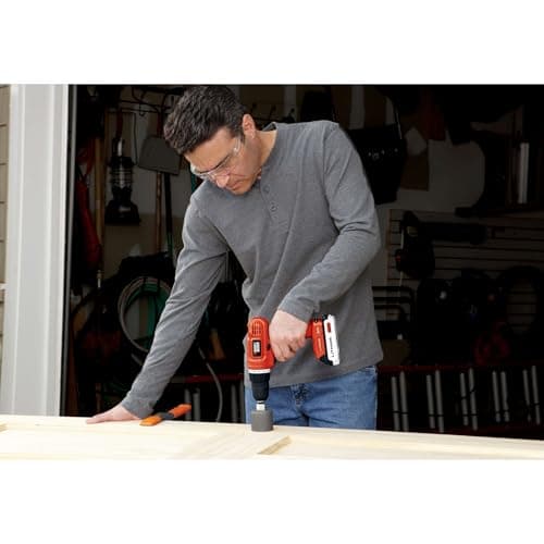 BLACK+DECKER 20V MAX POWERCONNECT Power Drill Cordless Drill Driver Electric Screwdriver with 30 Piece Bit Set, Battery and Charger Included (LD120VA) 12