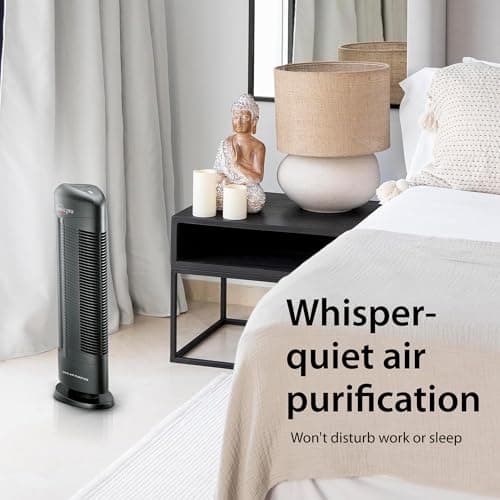 Ionic Pro Turbo (TA550) Ionic Air Purifier Tower for Home, Quiet Ionic Filterless Design, Covers Up to 500 Sq. Ft., Removes Odors, Smoke, Dust, and Allergens – Black 6