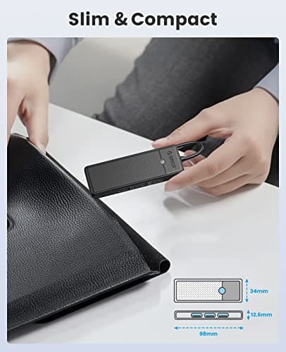 USB 3.0 Hub, ORICO 5-Ports USB Hub with SD/TF Card Reader, 3 USB 3.0 Ports, USB Splitter USB Expander for Laptop, Xbox, Flash Drive, HDD, Console, Printer, Camera, Keyborad, Mouse 5