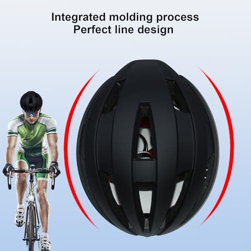 Gudook Bike Helmet with Light - Bicycle Helmets for Men - Women Adult with LED Rear Lights Adjustable Cycling Helmet for Urban Commuter Mountain Road Biker 8