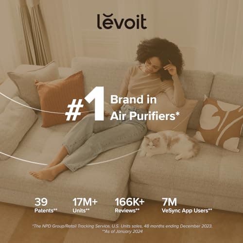 LEVOIT Air Purifiers for Bedroom Home, AHAM VERIFIDE, 3-in-1 Filter with Fragrance Sponge for Better Sleep, Filters Smoke, Allergies, Pet Dander, Odor, Dust, Office, Portable, Core Mini-P, Black 7