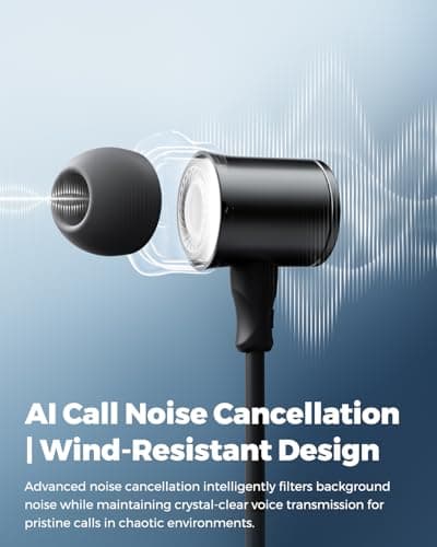 SoundPEATS Q40 HD Sports Neckband Headphones with LDAC Hi-Res Audio & Bluetooth 6.0 Stable Connection, IP67 Waterproof Wireless Earbuds, 20H Playtime for Running Gym, Fast Charge, Dual Pairing 8