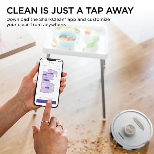 Shark Stratos 2-in-1 Robot Vacuum & Mop with 25+ Hands-Free Features & NeverTouch Self-Cleaning Base, Precision Mapping, Autolift Technology, HEPA Filtration, Edge Detect, AV2700ZE, White (Renewed) 9