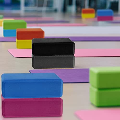 10 Pcs Foam EVA Yoga Blocks Lightweight Non Slip Supportive Yoga Bricks for Pilates Stretching and Meditation, Women Men Yogi Beginners(120g,Mixed Colors) 8