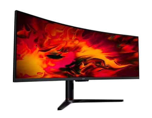 Acer EI491CUR Sbmiipphx 49" 1800R 32:9 Curved DQHD (5120 x 1440) Zero-Frame Gaming Monitor | AMD FreeSync Premium | Up to 120Hz | 4ms | 94% DCI-P3 | 2 x Display Port v1.4, 2 x HDMI 2.0 & 1 x Audio Out 8
