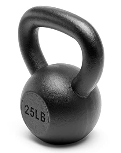 Unipack Powder Coated Solid Cast Iron Kettlebell Weights Set- (5+10+15+20+25 lbs) 6