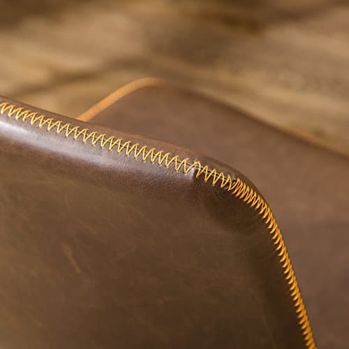 Roundhill Furniture Cesena Faux Leather 360 Swivel Air Lift Office Chair, Brown 10