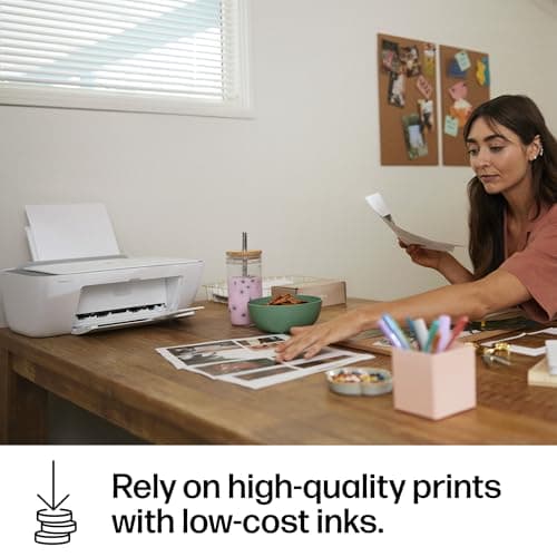 HP DeskJet 2855e Wireless All-in-One Color Inkjet Printer, Scanner, Copier, Best-for-home, 3 month Instant Ink trial included. This printer is only 2.4 ghz capable. (588S5A) 12