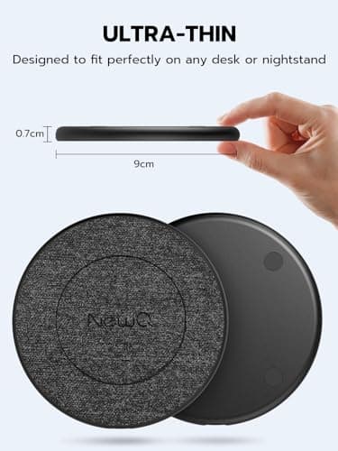 NewQ Wireless Charger, 15W Max Wireless Charging Pad for iPhone 17 16 15 14 13 12 11Mini/SE/Pro/Max/Plus, Samsung Galaxy S23/S22/S21/S20/S10/S9/S8/S7/Note20/10/9/8, Air Pods/Pro/Galaxy Buds/+, 2 Packs 8